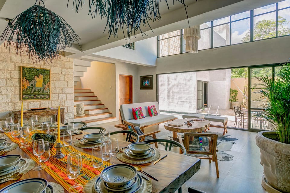 Floor-to-ceiling windows to let in lots of natural light