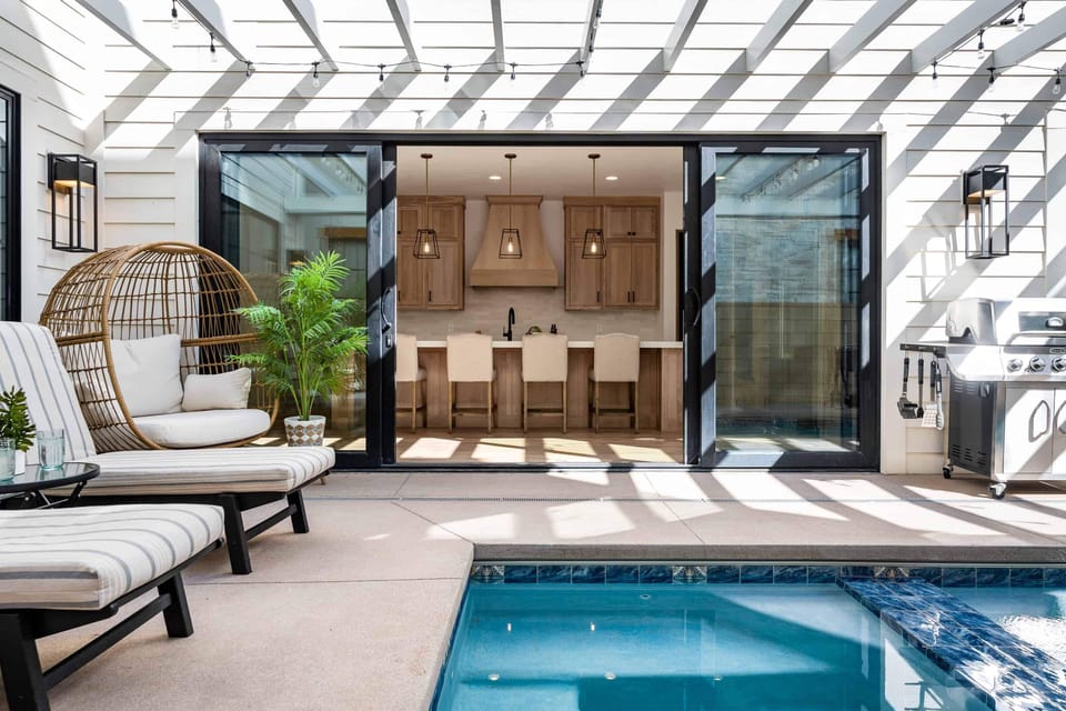 Walk Out from Kitchen to Pool