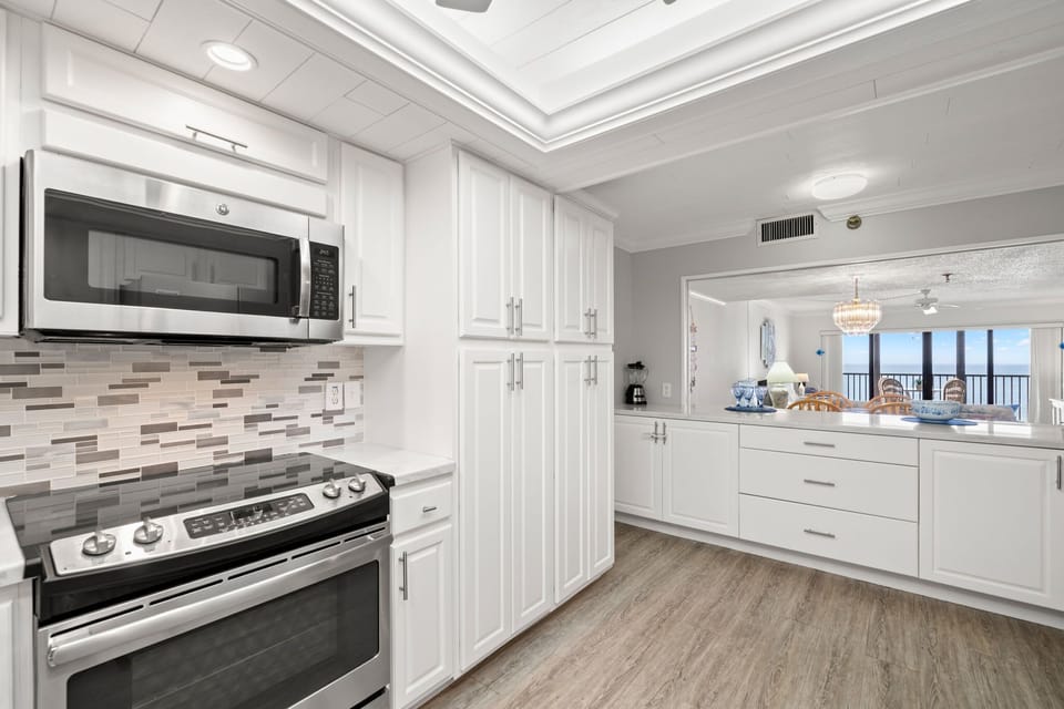 Stainless Steel Appliances in Kitchen