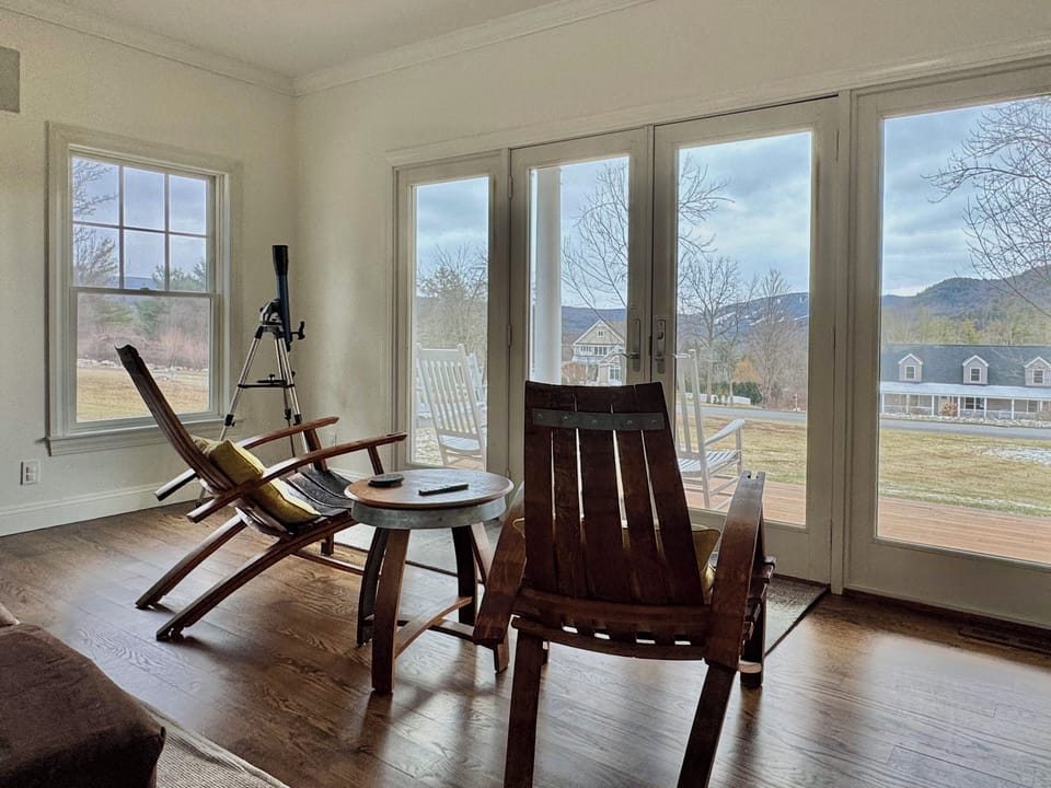 Enjoy your morning coffee while taking in the views.