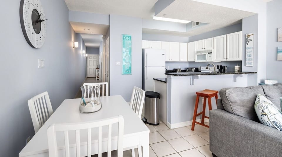 View of the kitchen from the living room