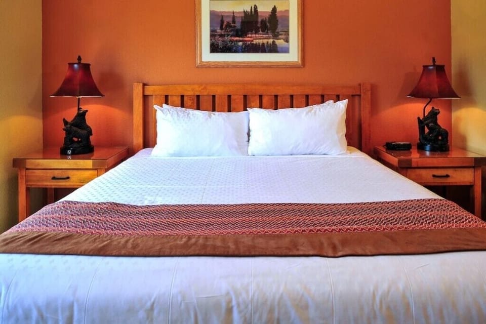 Plush king-sized bed ready for you to relax and feel rejuvenated 