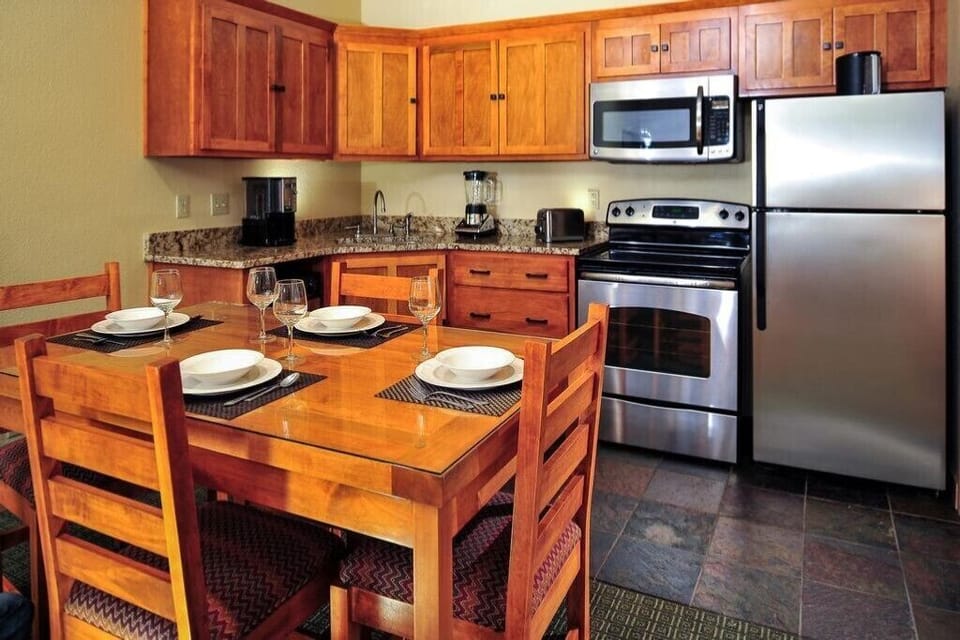 Meal prep is made simple in our well-appointed kitchen.