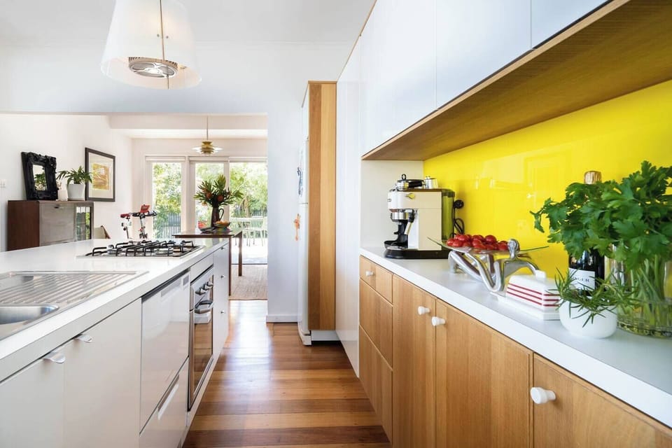 The modern, stylish kitchen offers all you need to cook up a feast at home. 
