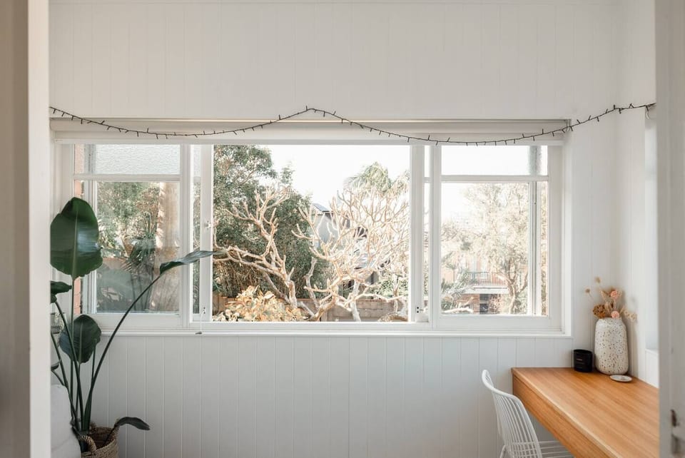  A dedicated study nook caters to those on a working holiday or needing to set up their laptop.
