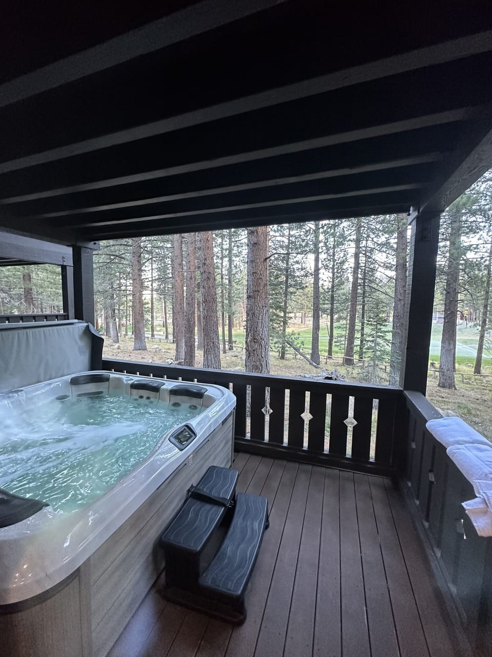 Private Jacuzzi on the lower outdoor deck