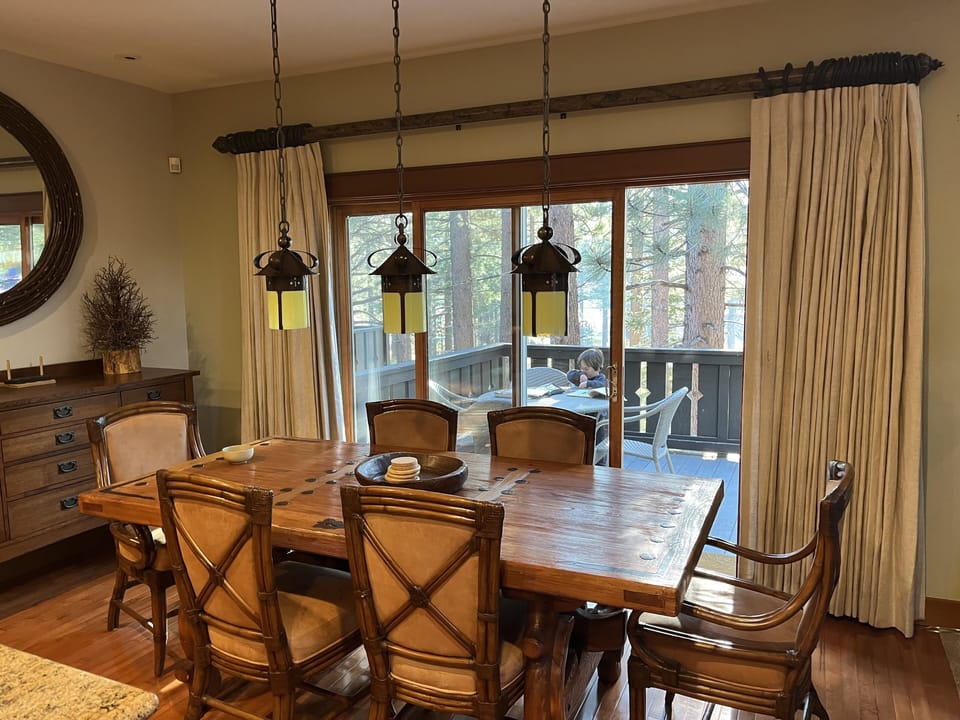 Dining space for a group