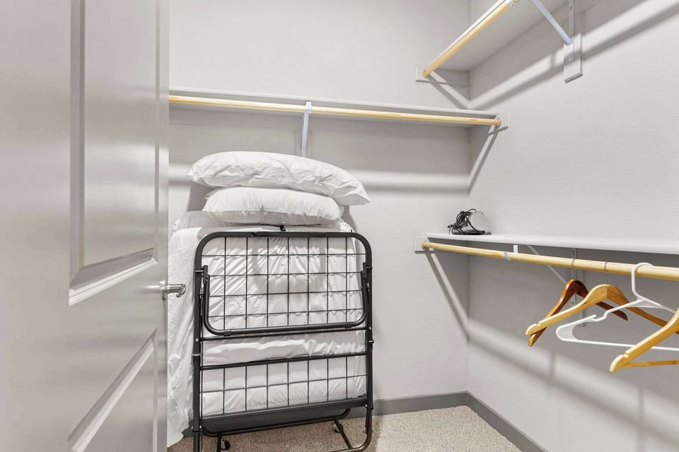 Roll out cot - twin in the closet