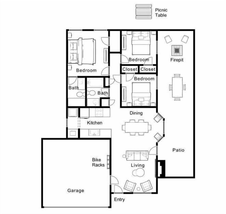 The layout of our home!
