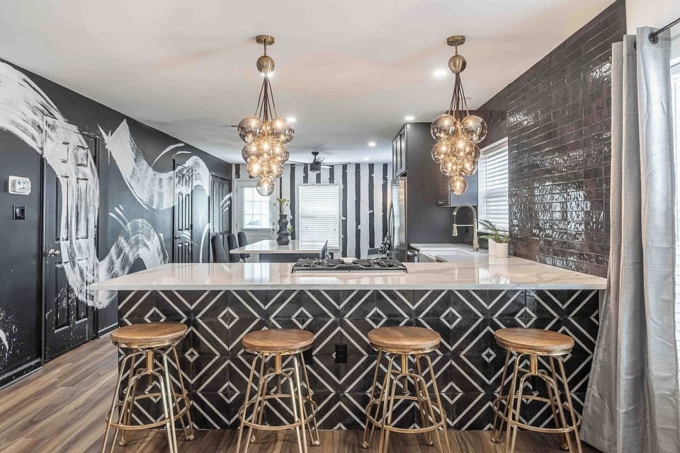 Open concept with chef's kitchen at #RockwellPlayce