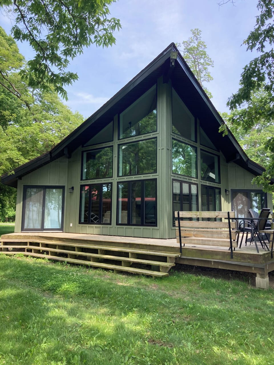 Beach side of cabana 