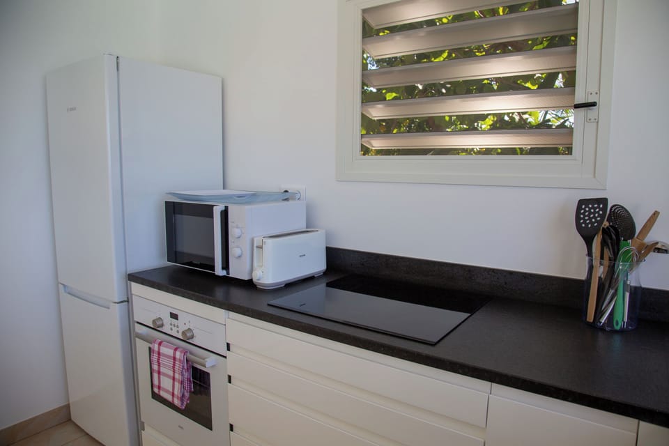 Well equipped kitchen with oven, microwave, filter coffee maker and espresso coffee machine, refrigerator, dishwasher, toaster. 