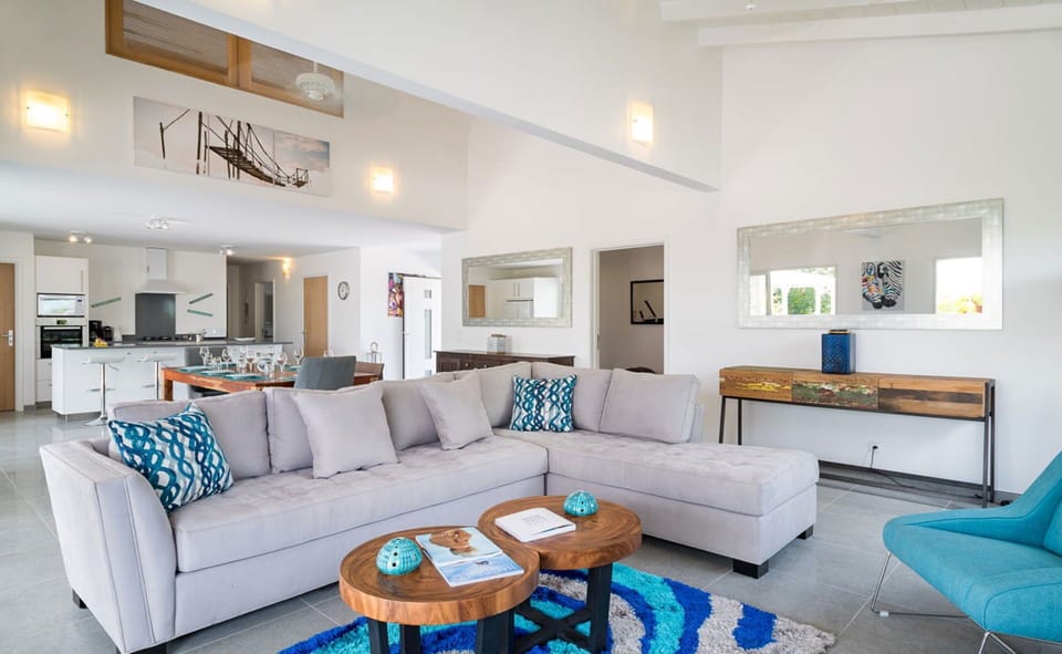 Air conditioning, HD-TV with Orange TV channels (including CNN), Blu-Ray DVD player, iPod Bose Dock.