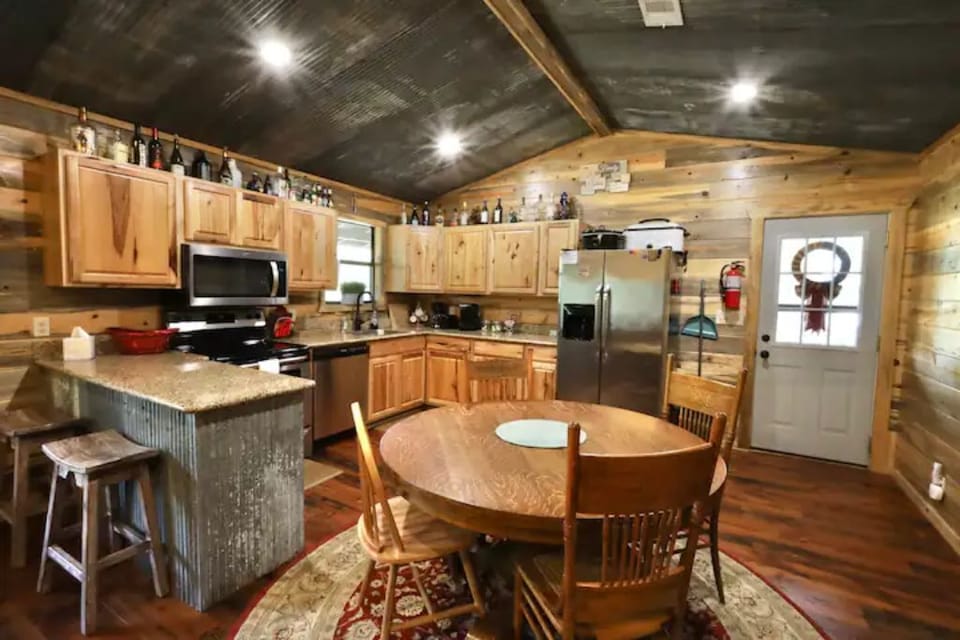 Open kitchen/dining/living upon entering the front door.