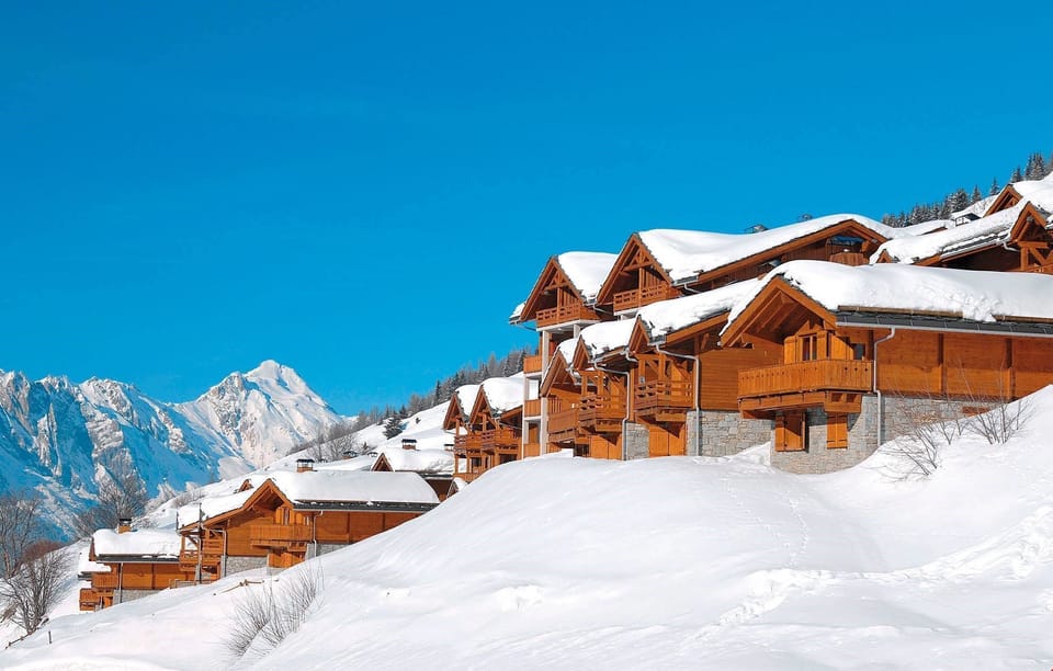This residence located in a stunning alpine landscape