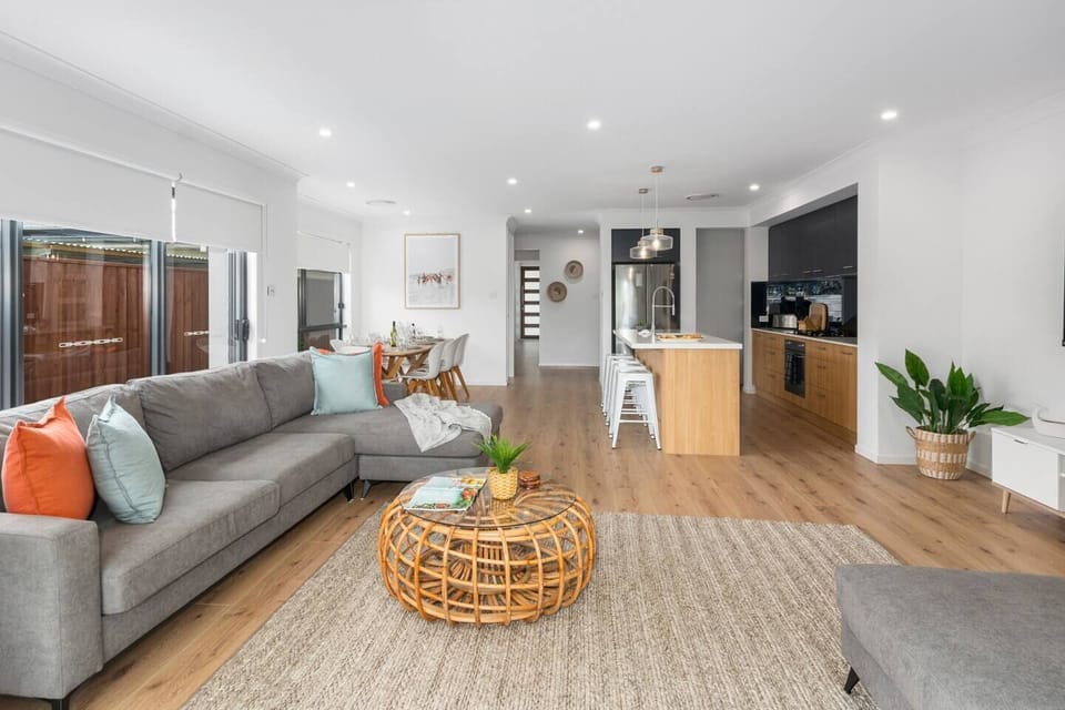 Kick back on the oversized sofa, fronting a central TV for cosy evenings in.