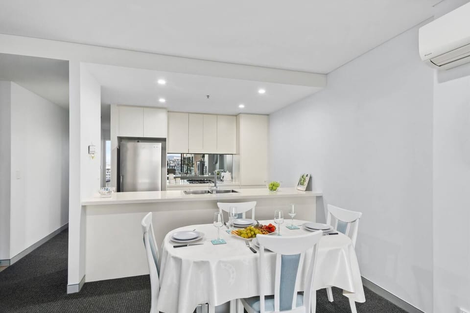 Enjoy meals in the dining area under the comfort of air conditioning. The kitchen is fully equipped with cutlery, crockery and wine glasses so guests can enjoy celebrating with loved ones over a great meal.