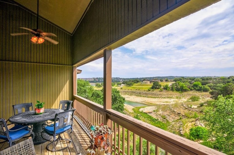 Balcony with a view. 