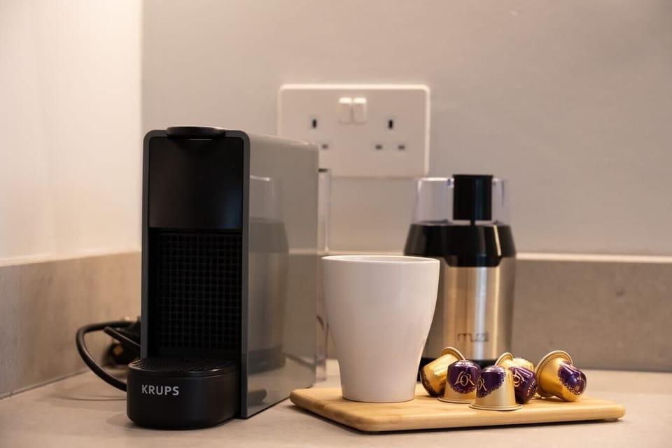 Nespresso Machine and coffee capsules available