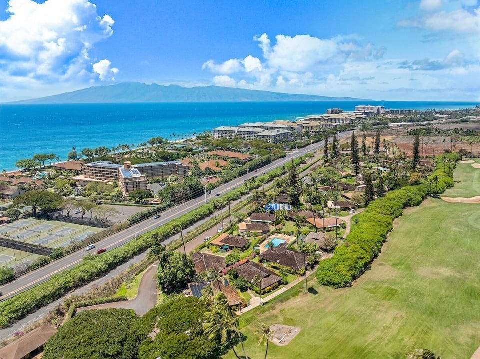 Breathtaking aerial view of the International Colony Club resort community