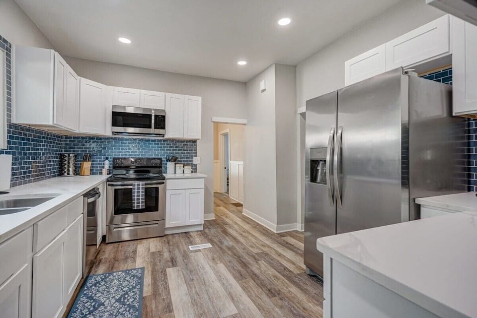 We have a complete kitchenware. We also have a refrigerator, microwave, stove, coffee maker, and many other items and appliances!