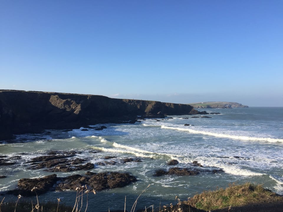 Trevone Bay Rocky Beach side and the tidal pool. 