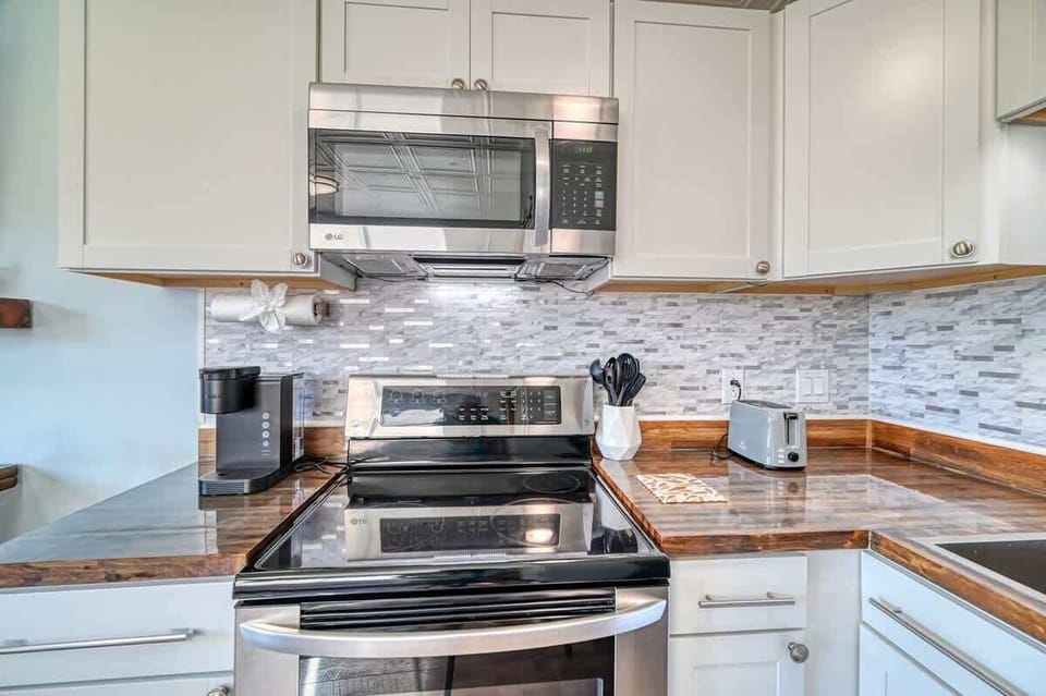 Kitchen with Butcher Block Counters