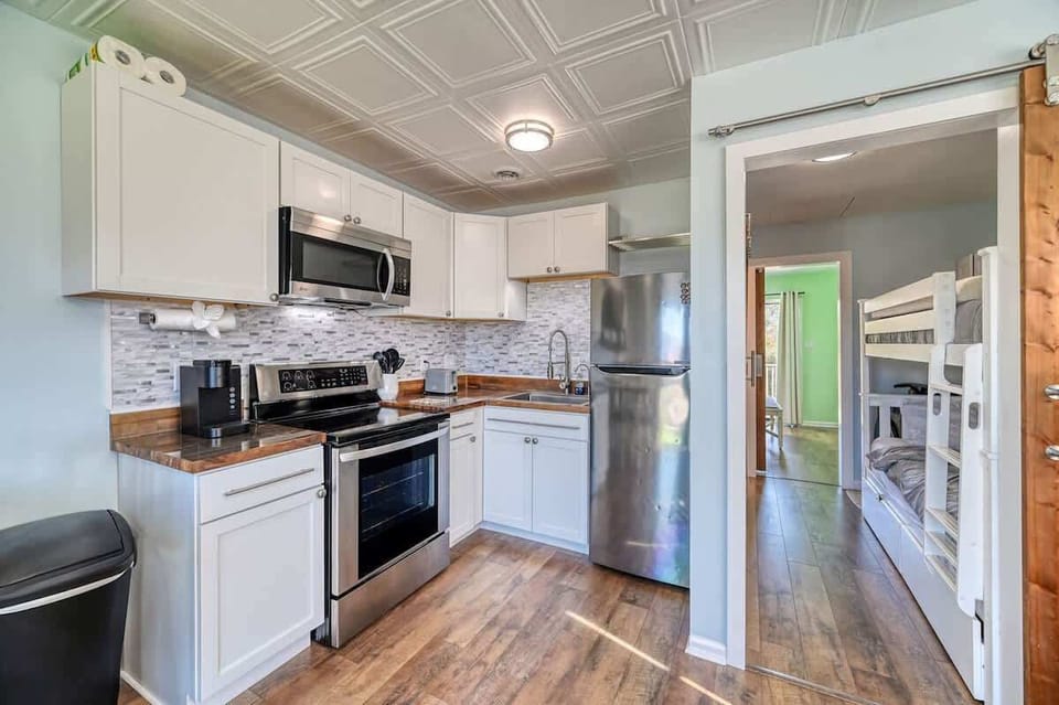 Kitchen with Butcher Block Counters