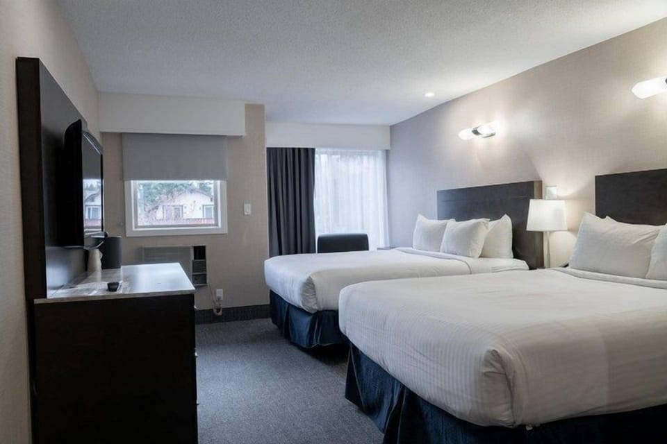 Drift to sleep in a comfortable bed after a wonderful day outside.