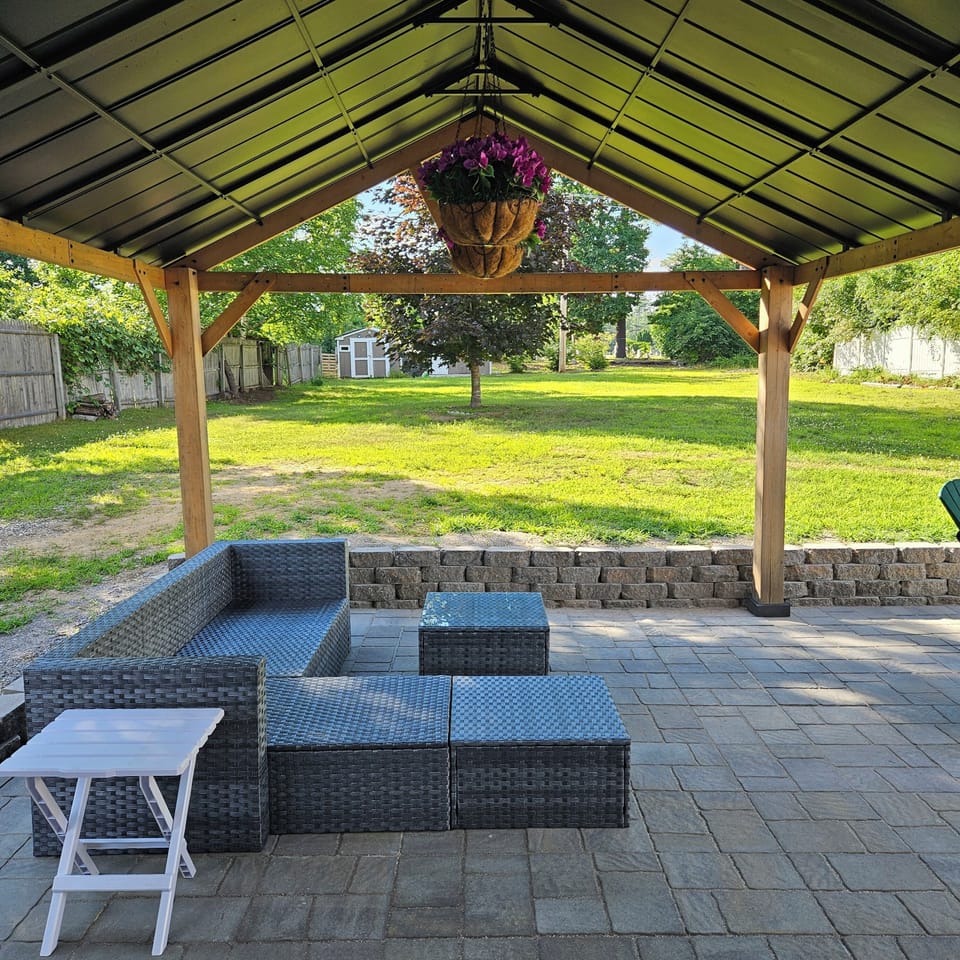 New Patio & Gazebo, big backyard