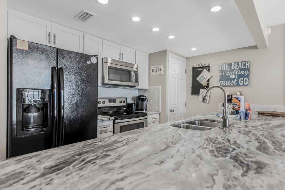 Fully stocked kitchen