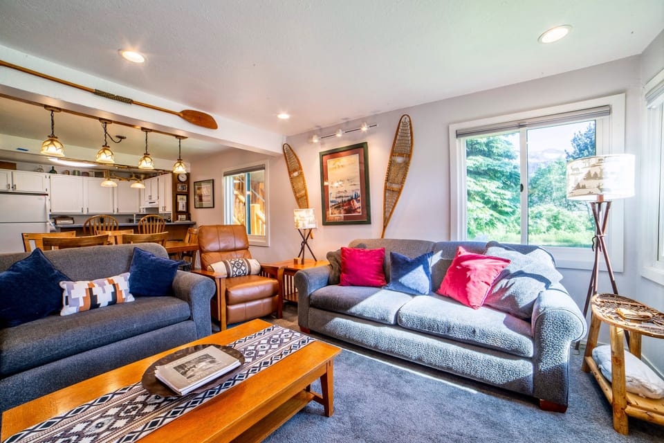 Couch has queen sized sleeper sofa.