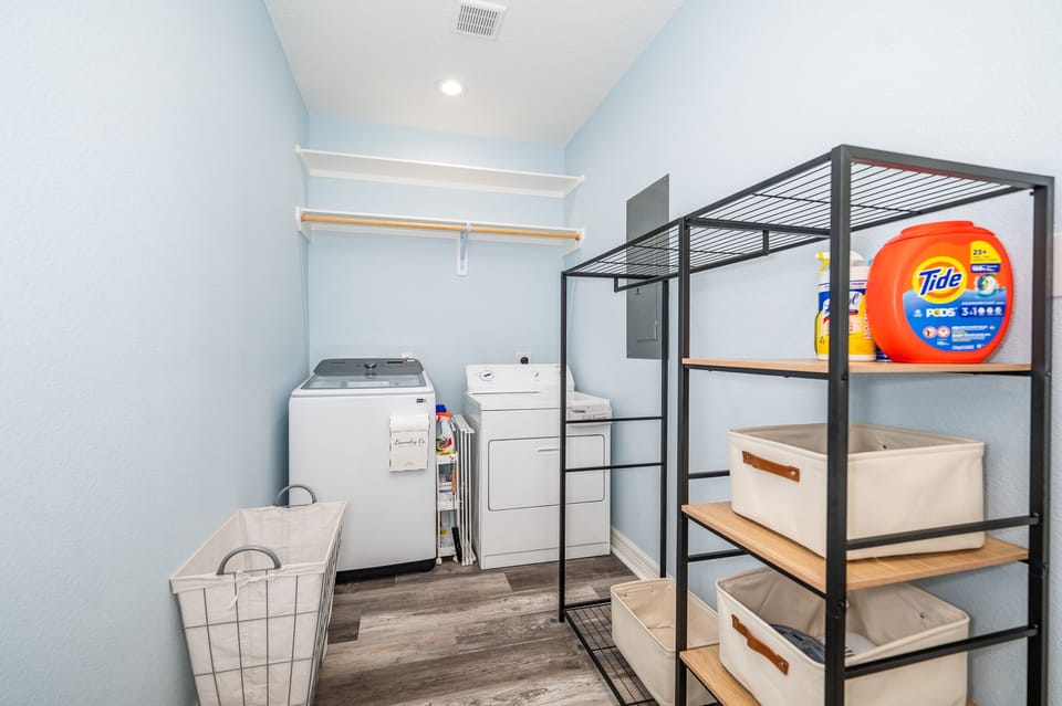 laundry room off of the kitchen area