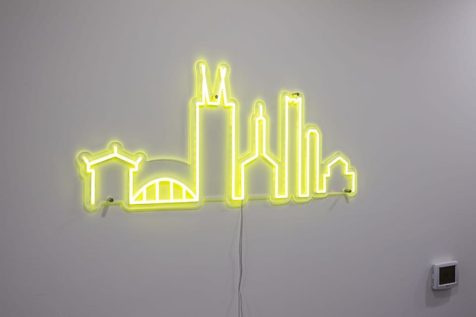 Music City Skyline Neon Sign.