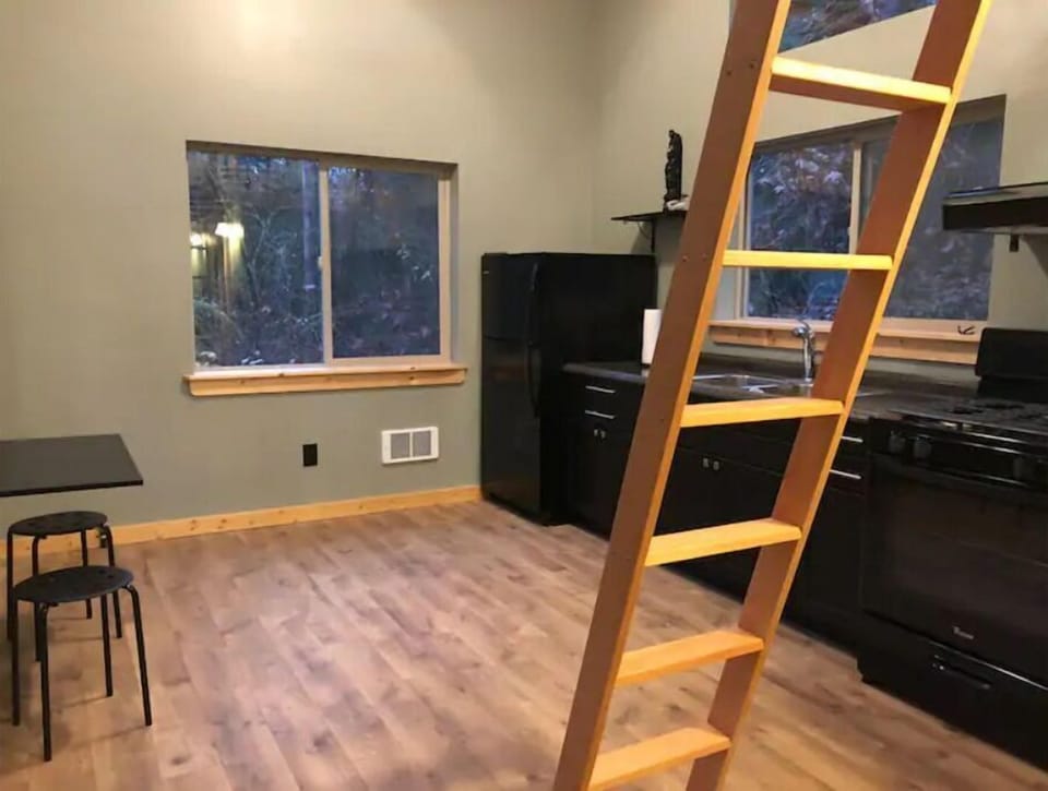 Ladder to loft.