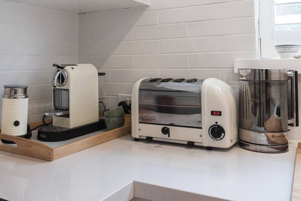 The apartment is kitted with all the creature comforts, including a coffee machine for slow mornings at home.