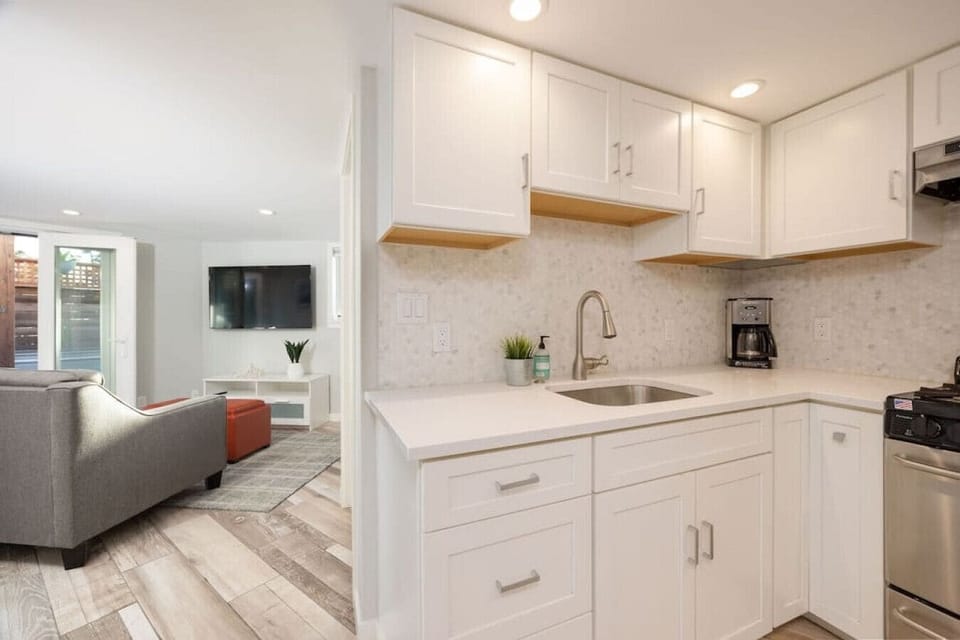 Kitchen and living area