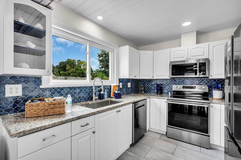 Our fully stocked kitchen.