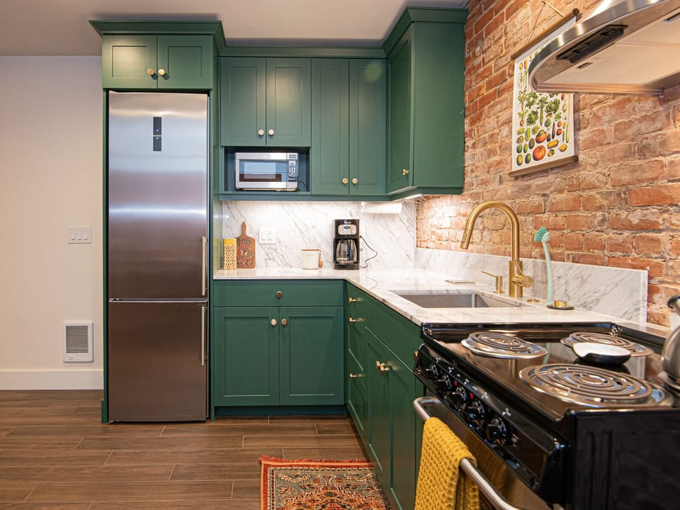 Carrera marble countertops