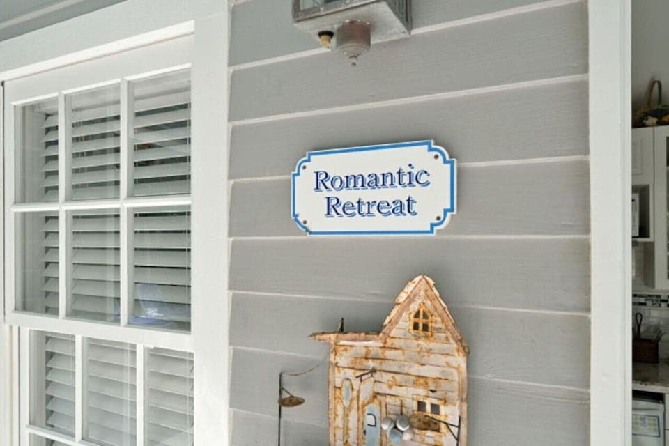 Entrance to Romantic Retreat.  The historic cistern from the 1880`s.