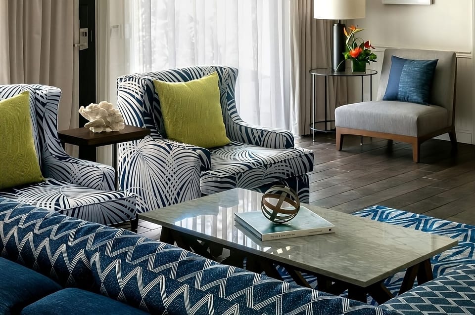 Gather together in bright, breezy seating after beach days.