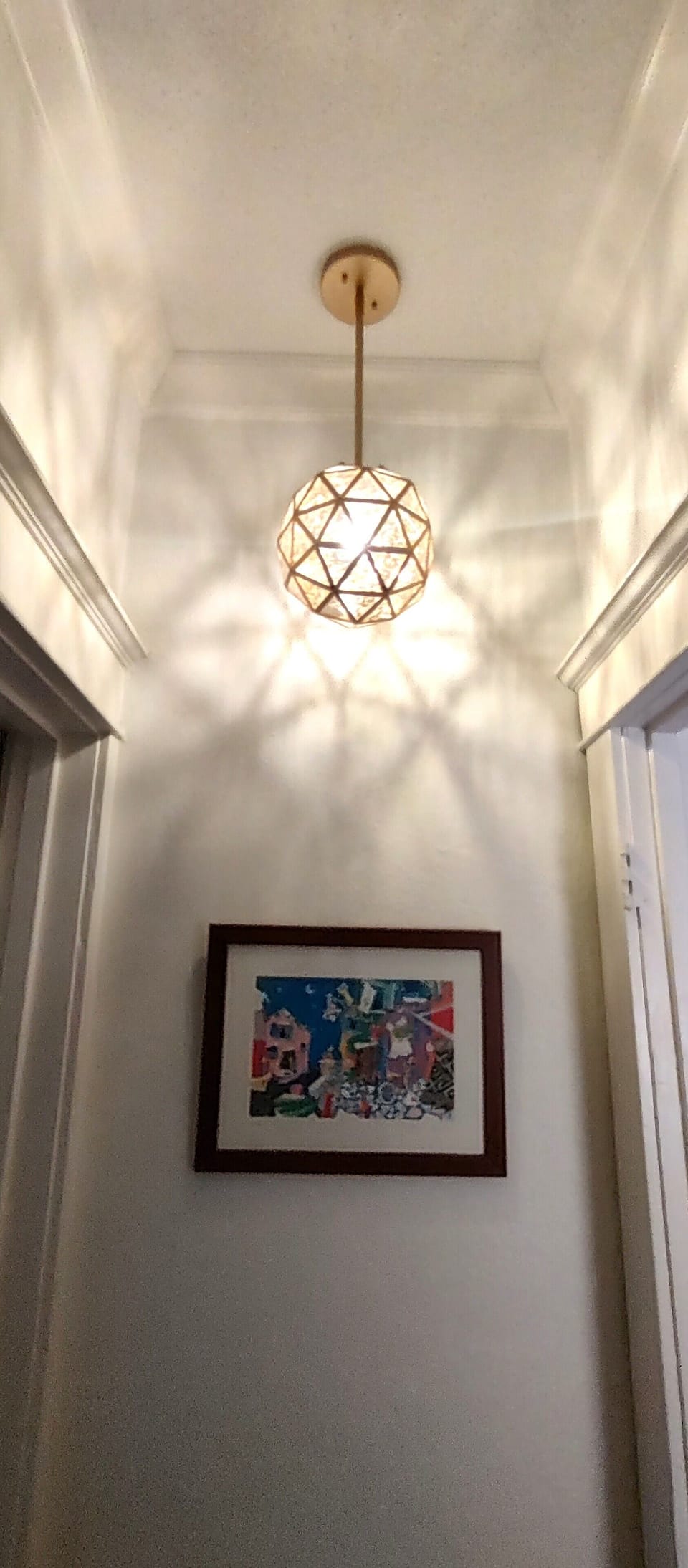 Fun, modern lighting throughout the house