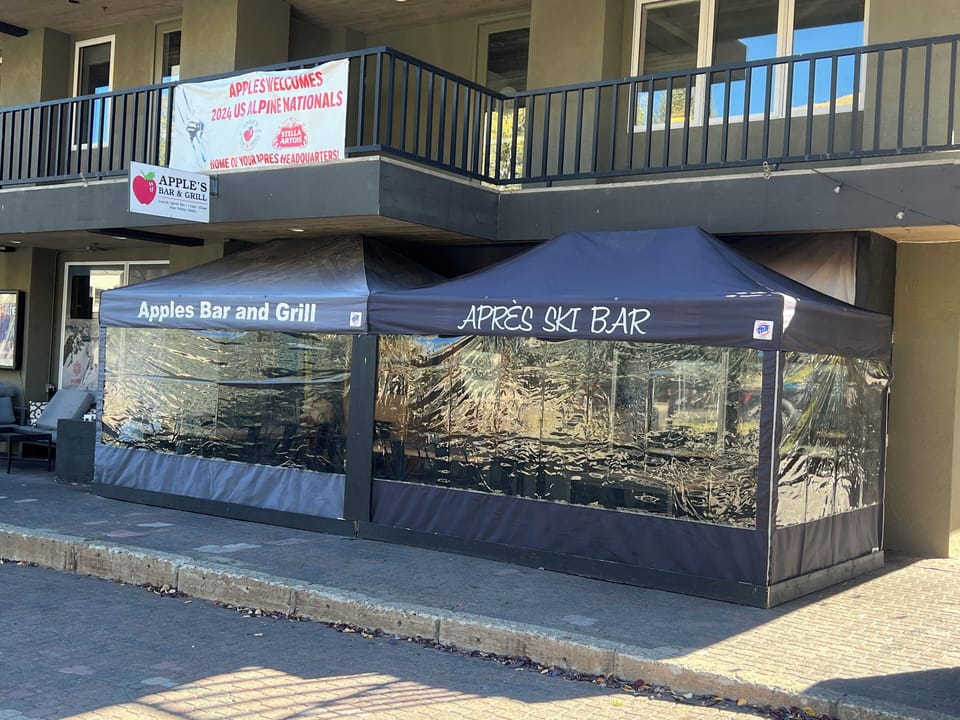 Apples bar & grill, located 150 yards from Chalet.