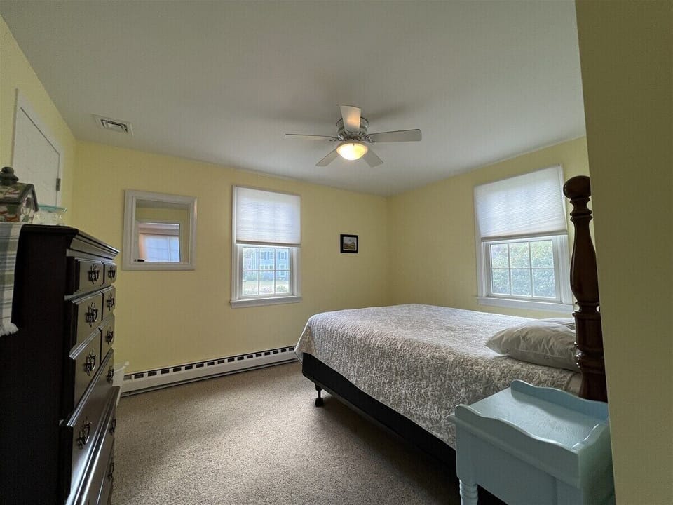 Lower Level Queen Bedroom at Back Side of Home