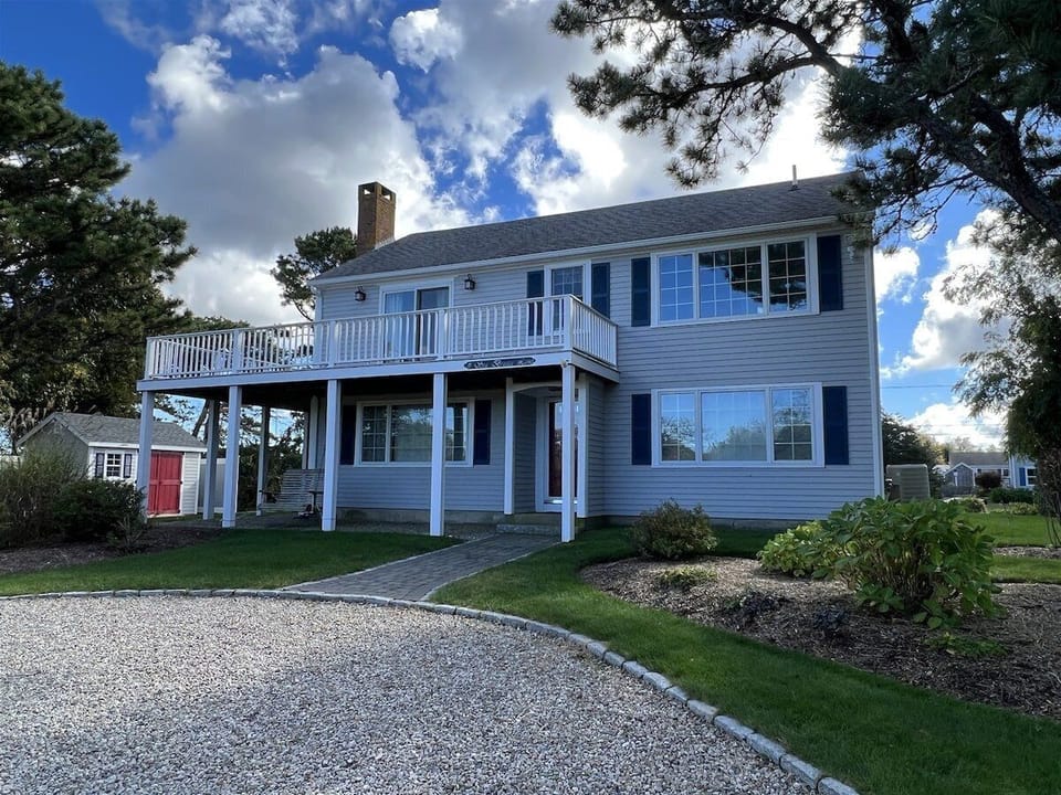 Front of Home Faces Towards the Water