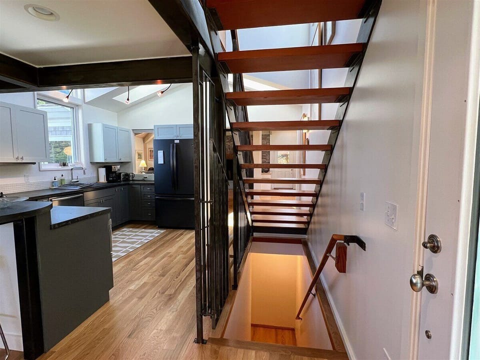 Stairs to Basement from Den