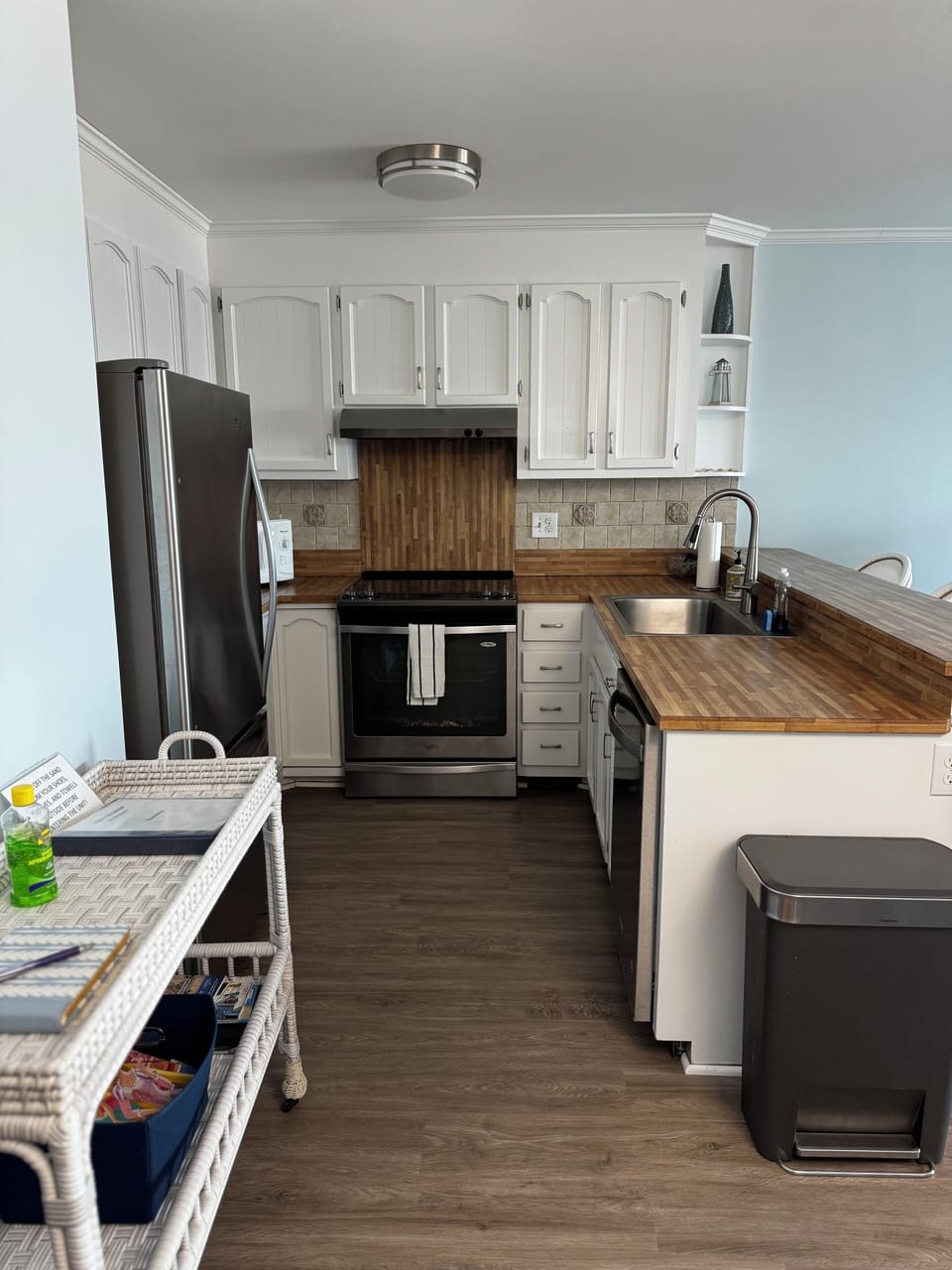Fully stocked kitchen