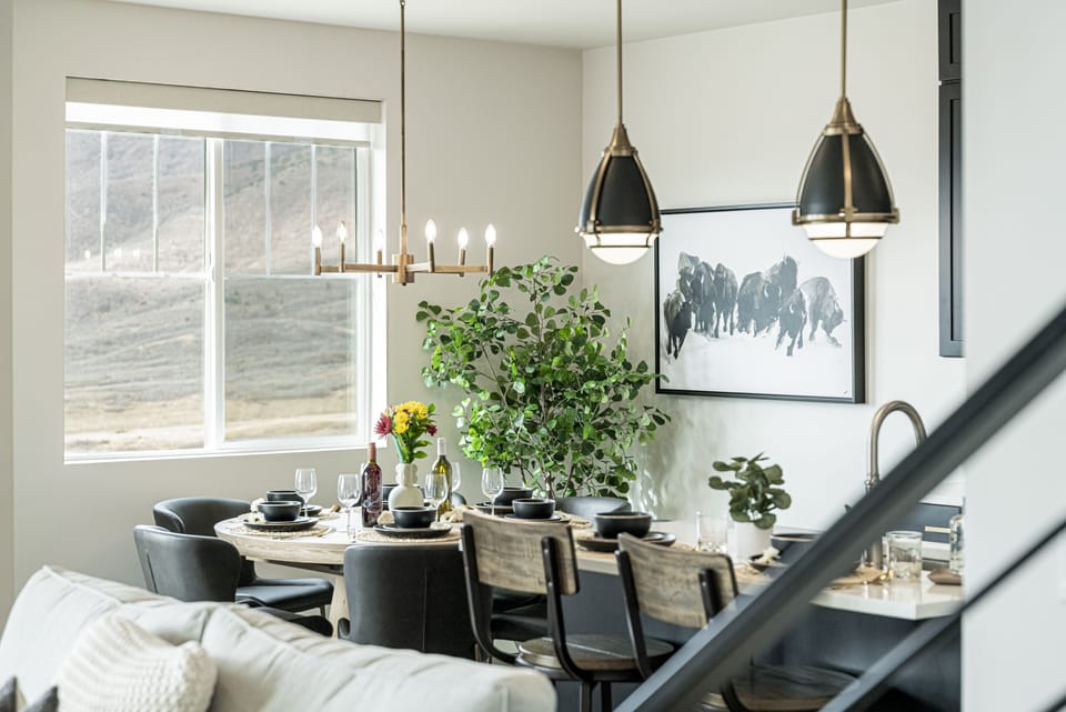 Kitchen and dining area