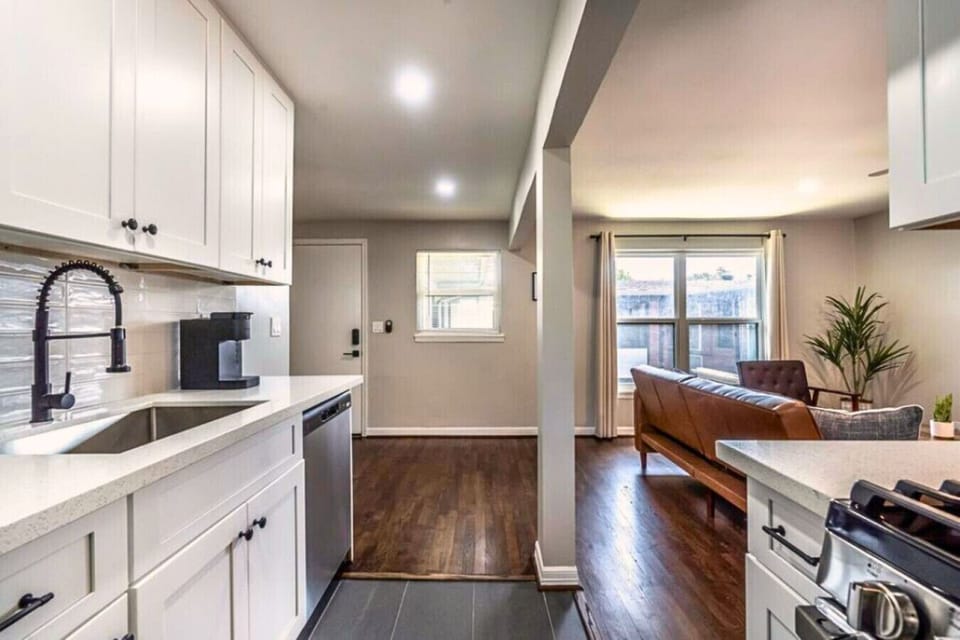 Bright and open kitchen with a cozy dining nook—great for meals at home.