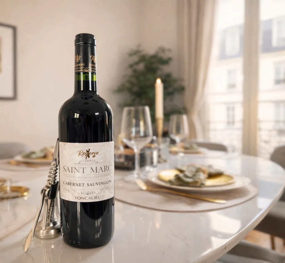 Discover the seamless integration of a dining table into this stylish living space